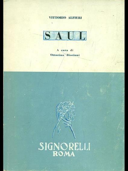 Saul - Vittorio Alfieri - copertina
