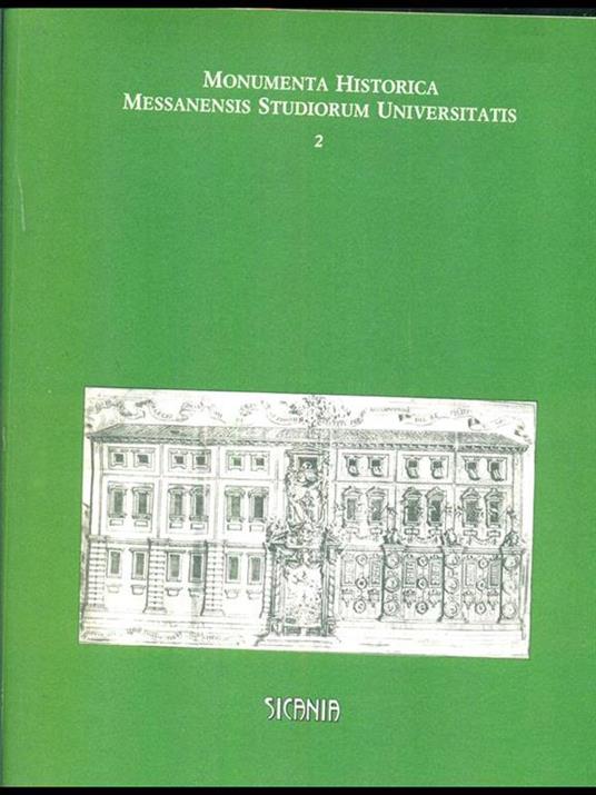 Monumenta Historica Messanensis Studiorum Universitatis 2 - copertina