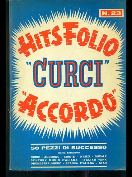 Hitsfolio curci accordo n. 23 - copertina