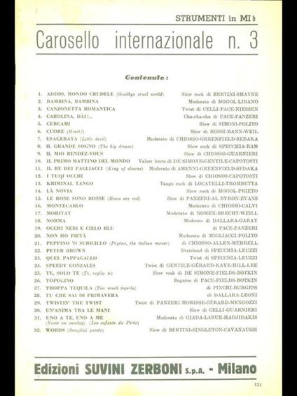 Carosello internazionale n 3 - copertina