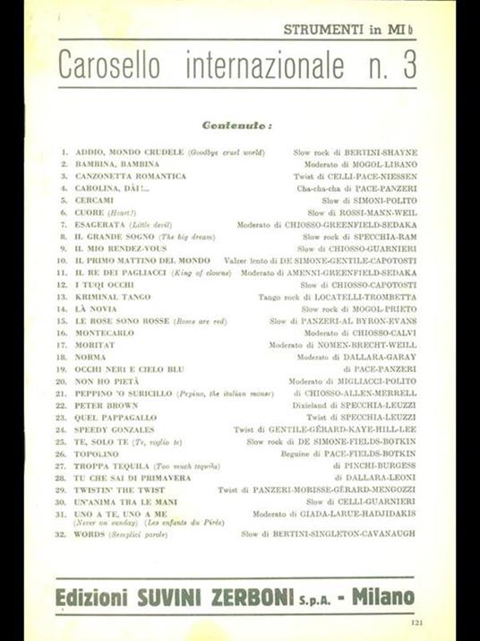 Carosello internazionale n 3 - copertina