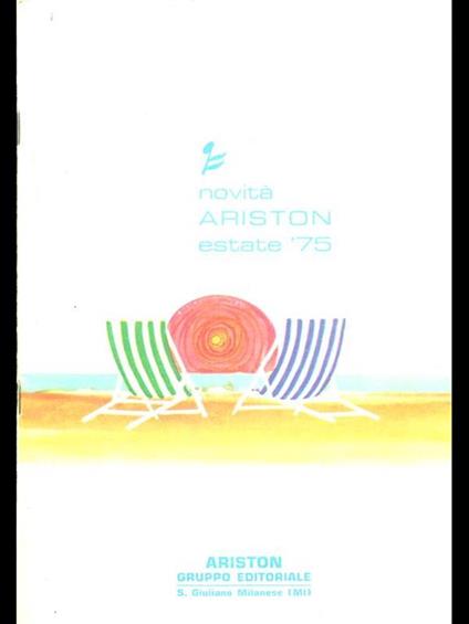 Novità Ariston estate '75 - copertina