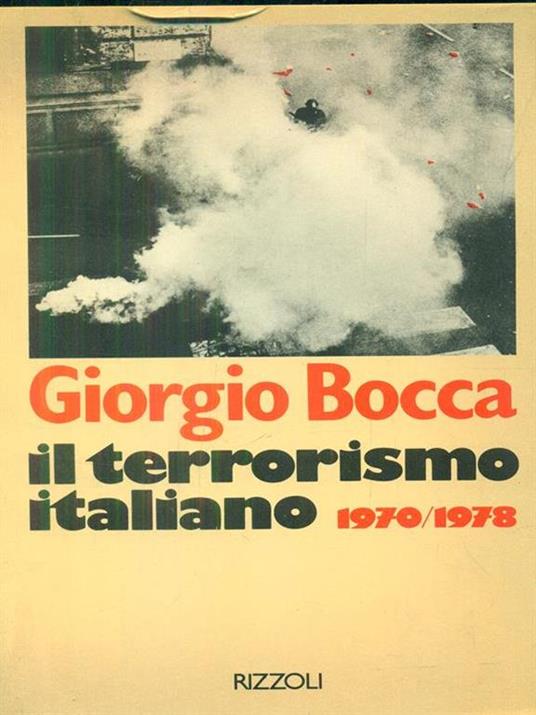 Il terrorismo italiano - Giorgio Bocca - copertina