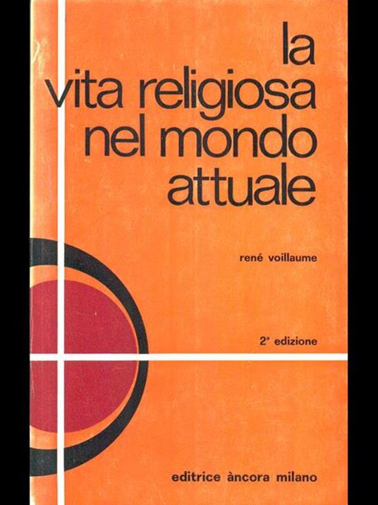 La vita religiosa nel mondo attuale - René Voillaume - copertina