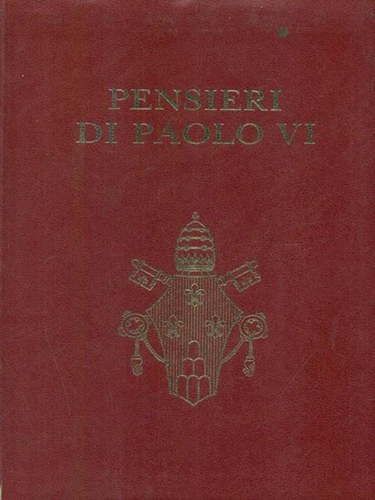 Pensieri di Paolo VI - Ulderico Gamba - copertina