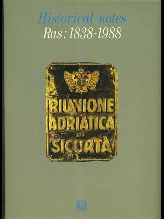 Historical notes Ras 1838-1988 - copertina
