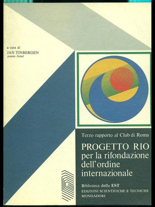 Progetto Rio - Jan Tinbergen - copertina