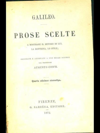 Prose scelte - copertina