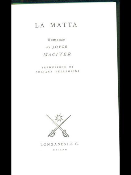 La matta - Joyce MacIver - copertina