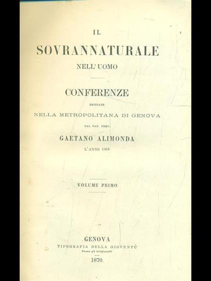 Il sovrannaturale nell'uomo - copertina