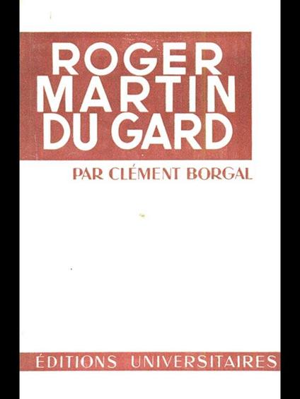 Roger Martin Du Gard - copertina