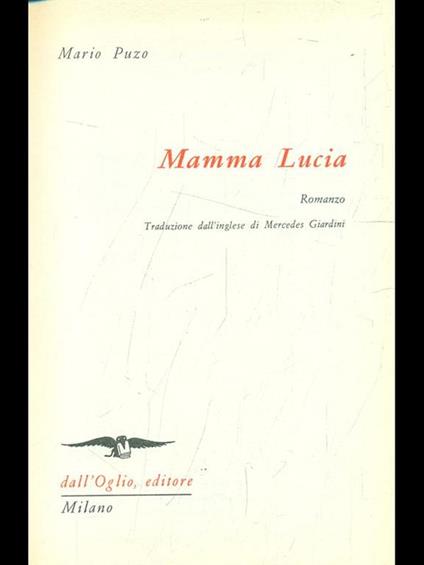 Mamma Lucia - Mario Puzo - copertina