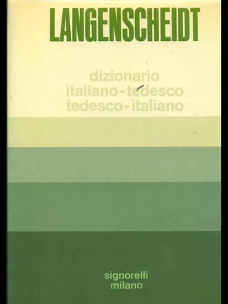 Langenscheidt dizionario italiano/tedesco-tedesco/italiano - Walter Frenzel,Paolo Giovannelli - 2