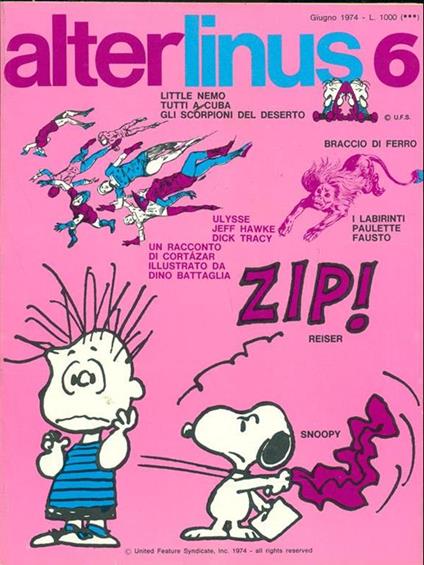 Alter Linus n.6 giugno 1974 - copertina