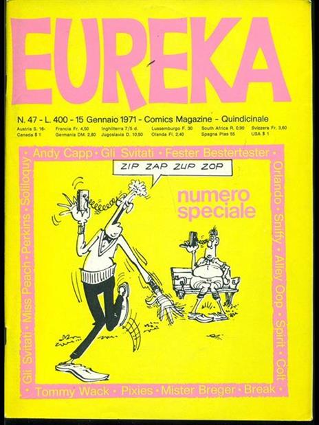 Eureka n.47 gennaio 1971 - copertina