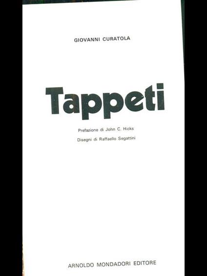 Tappeti - Giovanni Curatola - copertina