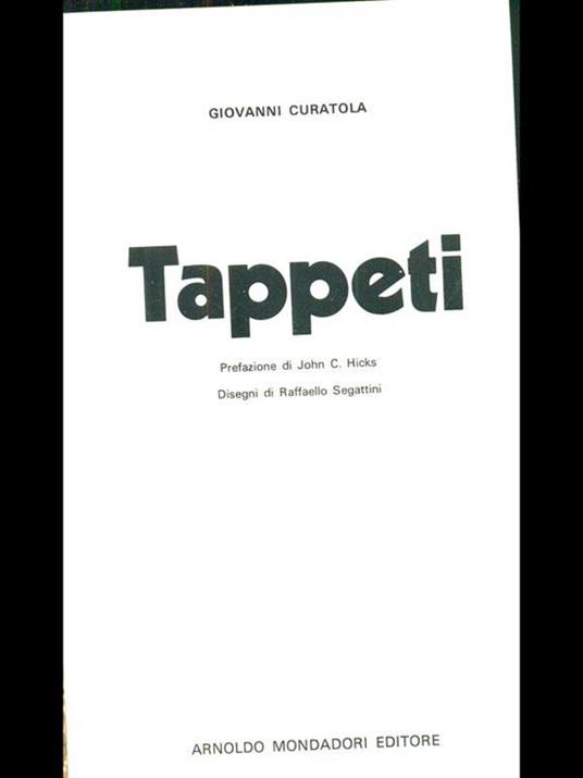 Tappeti - Giovanni Curatola - copertina