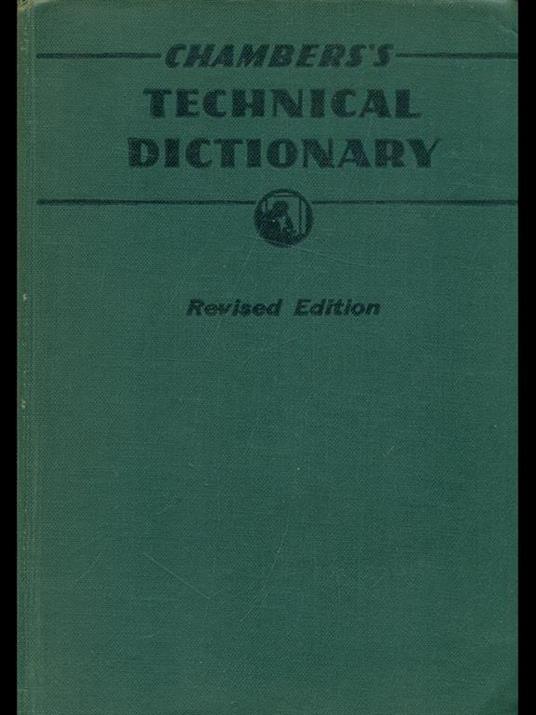 Chamber's technical dictionnary - Tweney,Hughes - copertina