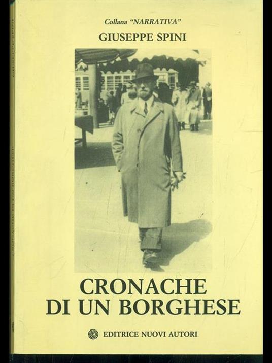 Cronache di un borghese - copertina