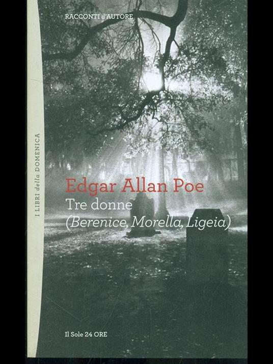 Tre donne: Berenice, Morella, Ligeia - Edgar Allan Poe - copertina