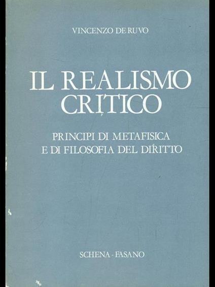 Il realismo critico - copertina