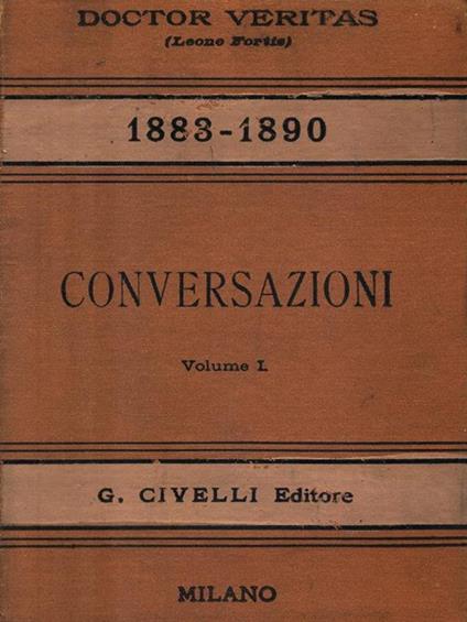 Conversazioni. Volume 1 - copertina