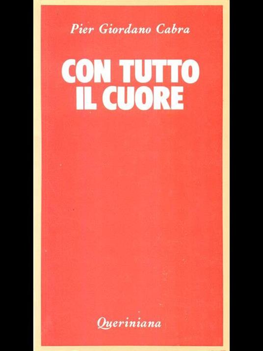 Con tutto il cuore - P. Giordano Cabra - copertina
