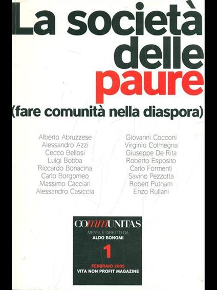 La società delle paure - copertina