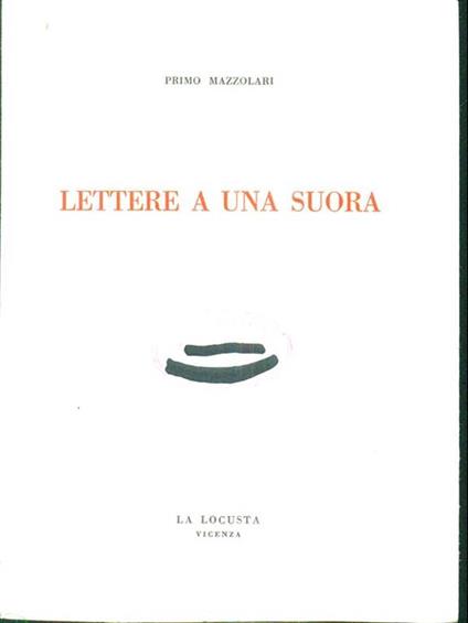 Lettere a una suora - Primo Mazzolari - copertina