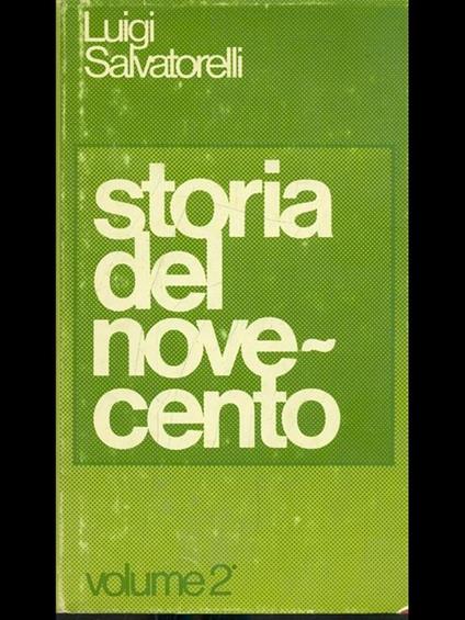 Storia del Novecento Vol. 2 - Luigi Salvatorelli - copertina