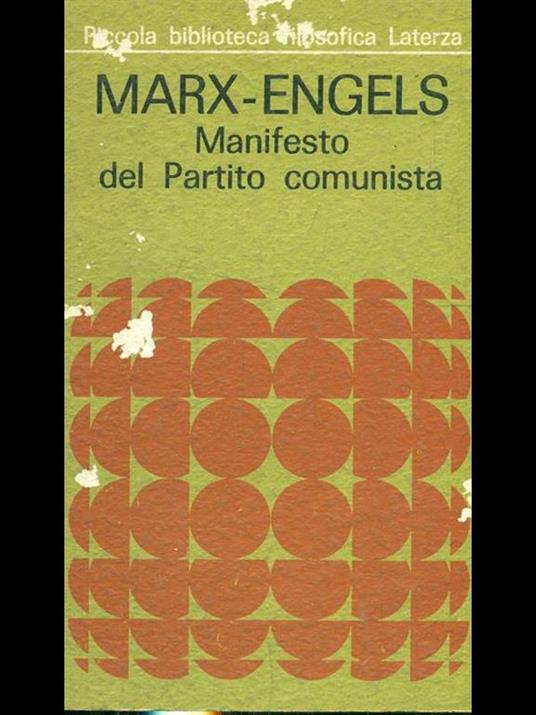 Manifesto del Partito Comunista - Karl Marx,Friedrich Engels - copertina