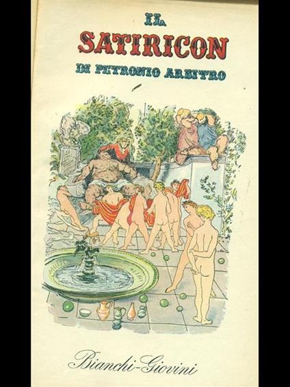 Il Satiricon - Arbitro Petronio - copertina