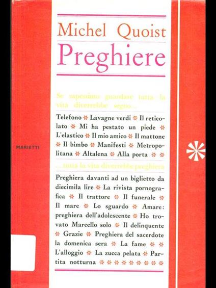 Preghiere - Michel Quoist - copertina