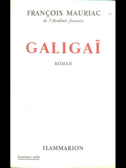 Galigai - François Mauriac - copertina