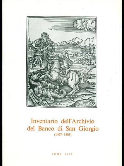 Inventario dell'Archivio del Banco si SanGiorgio (1407-1805) Vol. 4 tomo 6 - copertina
