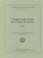 I Registri della Catena del Comune di Savona registro II parte 2