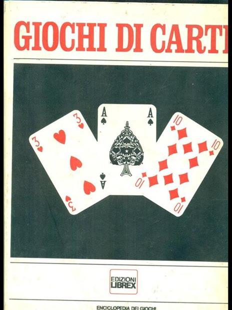 Giochi di carte volume primo - copertina