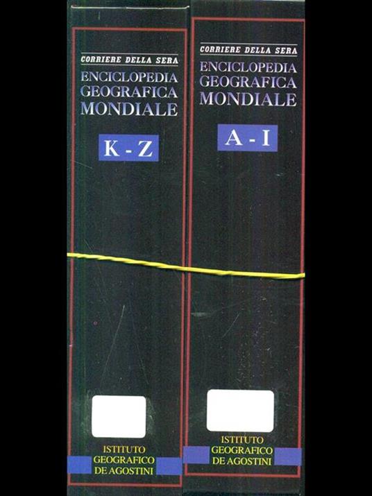 Enciclopedia geografica mondiale. 2 volumi - copertina