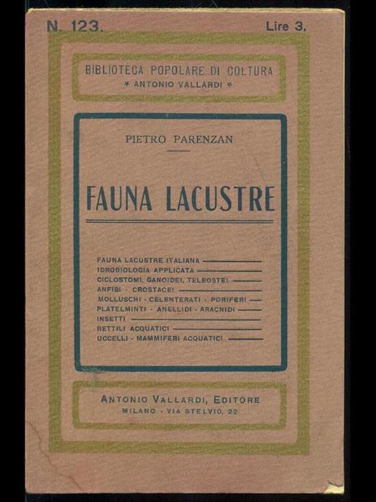 Fauna lacustre - Pietro Parenzan - 2