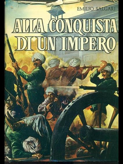 Alla conquista di un impero - Emilio Salgari - copertina