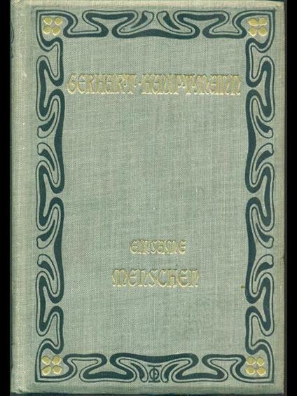Einsame Menshen - Gerhart Hauptmann - copertina