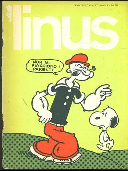 Linus n. 4 / aprile 1973 - copertina