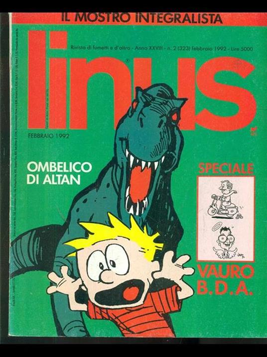 Linus n. 2/febbraio 1992 - copertina