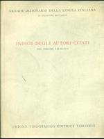 Indice degli autori citati nei vol.I-V- Grande Dizionario della lingua italiana