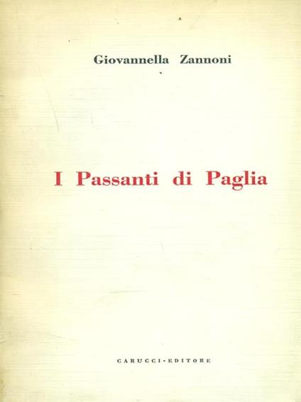 I passanti di paglia - copertina