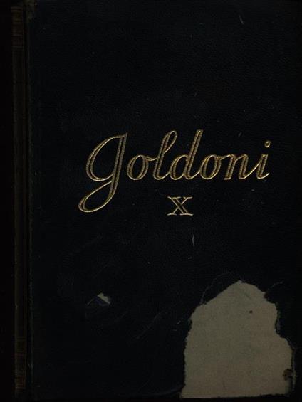 Goldoni X - Giuseppe Ortolani - copertina