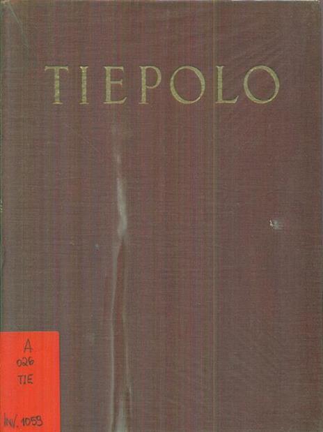 Tiepolo - Antonio Morassi - copertina