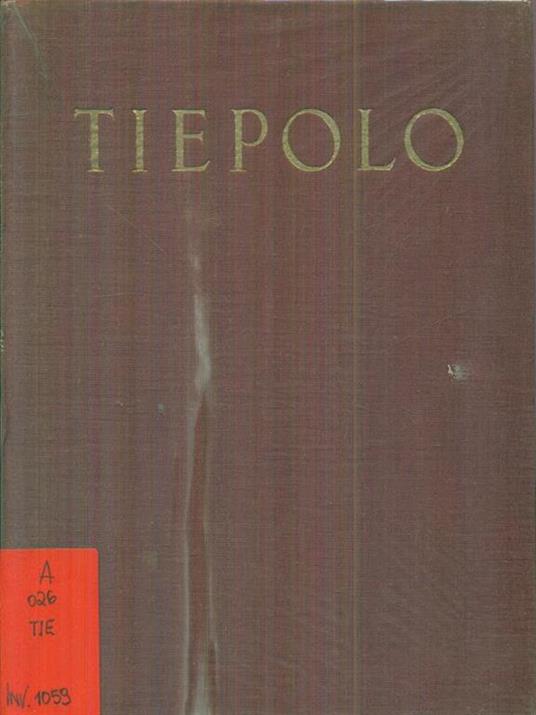 Tiepolo - Antonio Morassi - copertina