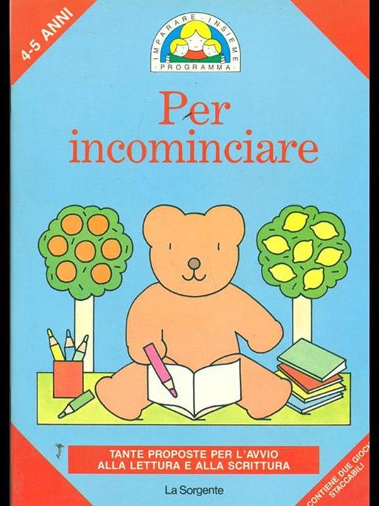 Per incominciare - copertina