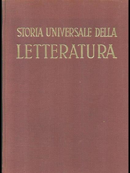 Storia universale della letteratura III - Giacomo Prampolini - copertina